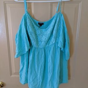 Torrid teal top